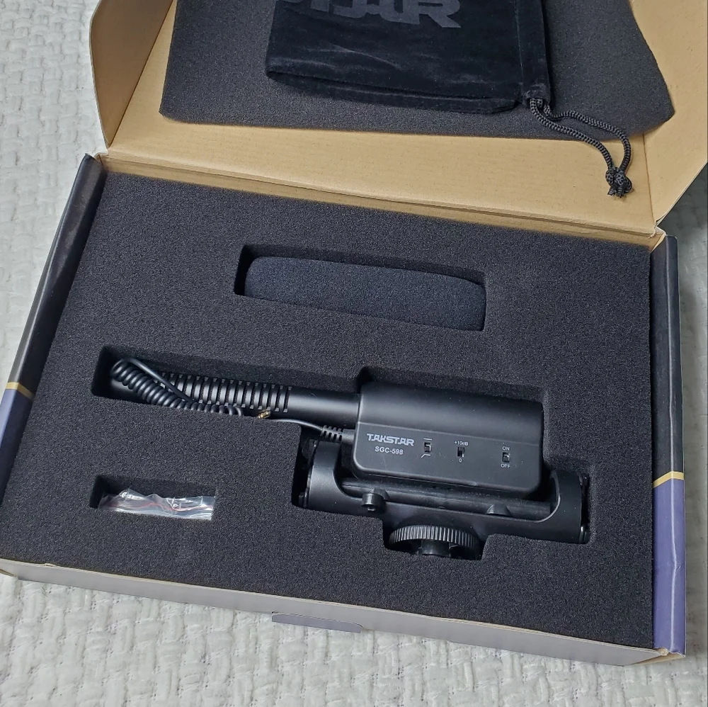 NWT Takstar SGC-598 Recording Interview Photography Microphone